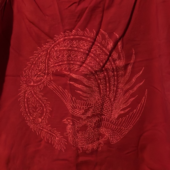 2000s Era Vintage Red Billabong Dragon Screen Tank - Picture 2 of 3